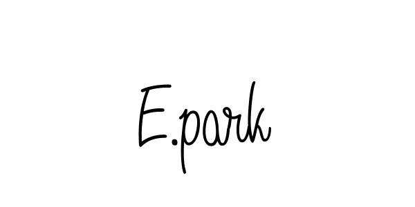 How to Draw E.park signature style? Angelique-Rose-font-FFP is a latest design signature styles for name E.park. E.park signature style 5 images and pictures png