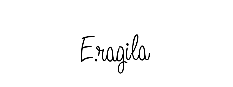 You should practise on your own different ways (Angelique-Rose-font-FFP) to write your name (E.ragila) in signature. don't let someone else do it for you. E.ragila signature style 5 images and pictures png