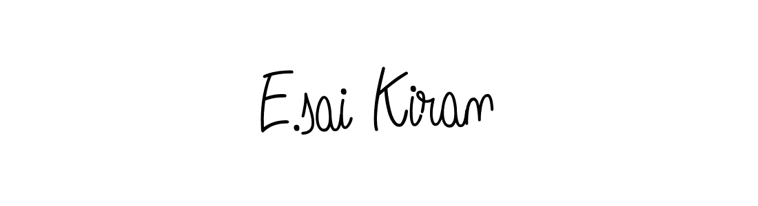 E.sai Kiran stylish signature style. Best Handwritten Sign (Angelique-Rose-font-FFP) for my name. Handwritten Signature Collection Ideas for my name E.sai Kiran. E.sai Kiran signature style 5 images and pictures png