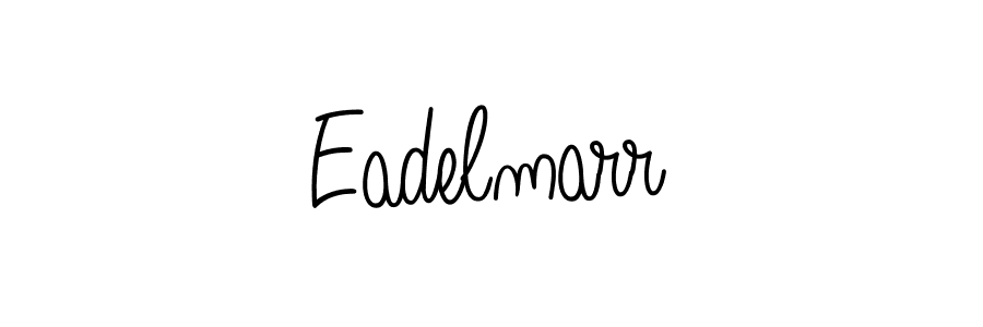 You should practise on your own different ways (Angelique-Rose-font-FFP) to write your name (Eadelmarr) in signature. don't let someone else do it for you. Eadelmarr signature style 5 images and pictures png