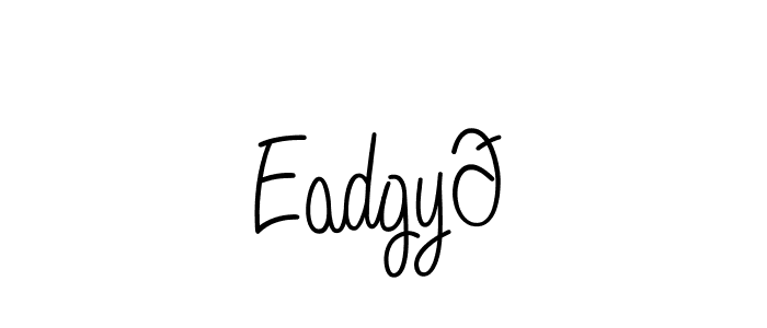 You should practise on your own different ways (Angelique-Rose-font-FFP) to write your name (Eadgyð) in signature. don't let someone else do it for you. Eadgyð signature style 5 images and pictures png