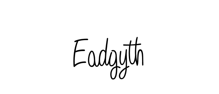 Make a beautiful signature design for name Eadgyth. With this signature (Angelique-Rose-font-FFP) style, you can create a handwritten signature for free. Eadgyth signature style 5 images and pictures png