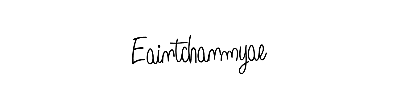 Make a beautiful signature design for name Eaintchanmyae. With this signature (Angelique-Rose-font-FFP) style, you can create a handwritten signature for free. Eaintchanmyae signature style 5 images and pictures png