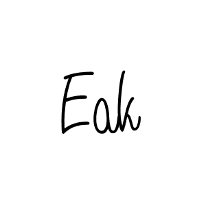 Create a beautiful signature design for name Eak. With this signature (Angelique-Rose-font-FFP) fonts, you can make a handwritten signature for free. Eak signature style 5 images and pictures png