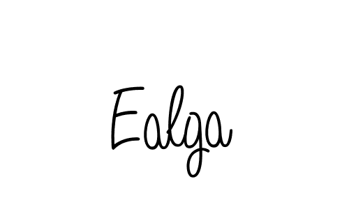 Design your own signature with our free online signature maker. With this signature software, you can create a handwritten (Angelique-Rose-font-FFP) signature for name Ealga. Ealga signature style 5 images and pictures png