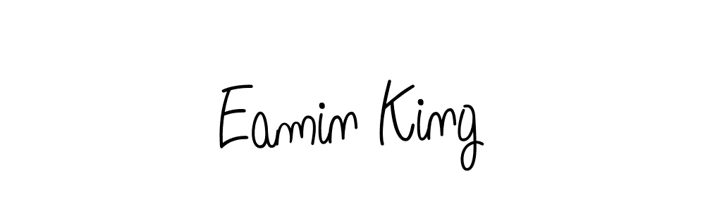 Also You can easily find your signature by using the search form. We will create Eamin King name handwritten signature images for you free of cost using Angelique-Rose-font-FFP sign style. Eamin King signature style 5 images and pictures png