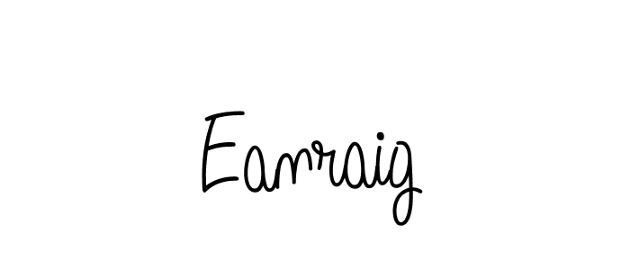 How to make Eanraig name signature. Use Angelique-Rose-font-FFP style for creating short signs online. This is the latest handwritten sign. Eanraig signature style 5 images and pictures png