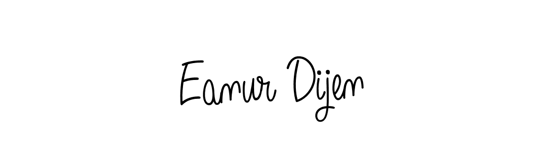 Make a beautiful signature design for name Eanur Dijen. Use this online signature maker to create a handwritten signature for free. Eanur Dijen signature style 5 images and pictures png
