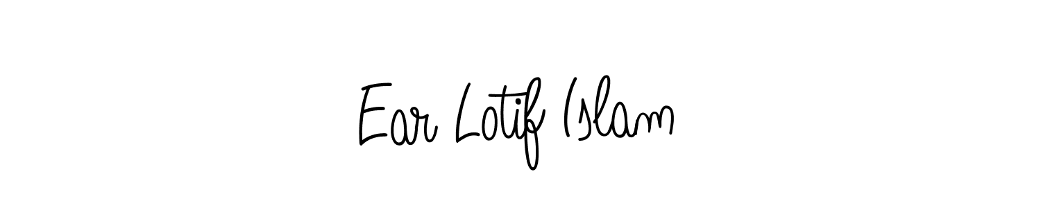 Angelique-Rose-font-FFP is a professional signature style that is perfect for those who want to add a touch of class to their signature. It is also a great choice for those who want to make their signature more unique. Get Ear Lotif Islam name to fancy signature for free. Ear Lotif Islam signature style 5 images and pictures png
