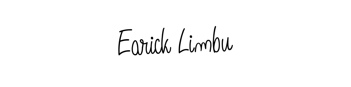 Angelique-Rose-font-FFP is a professional signature style that is perfect for those who want to add a touch of class to their signature. It is also a great choice for those who want to make their signature more unique. Get Earick Limbu name to fancy signature for free. Earick Limbu signature style 5 images and pictures png