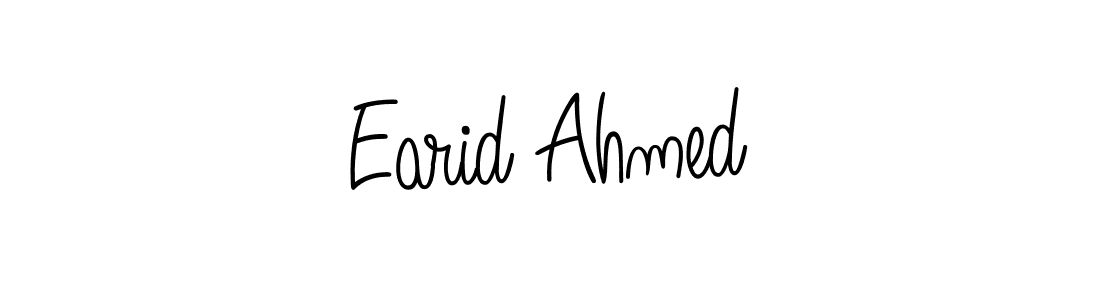 Make a short Earid Ahmed signature style. Manage your documents anywhere anytime using Angelique-Rose-font-FFP. Create and add eSignatures, submit forms, share and send files easily. Earid Ahmed signature style 5 images and pictures png