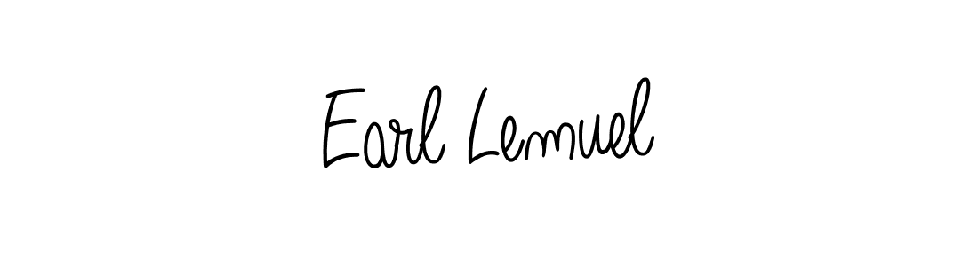 How to make Earl Lemuel name signature. Use Angelique-Rose-font-FFP style for creating short signs online. This is the latest handwritten sign. Earl Lemuel signature style 5 images and pictures png