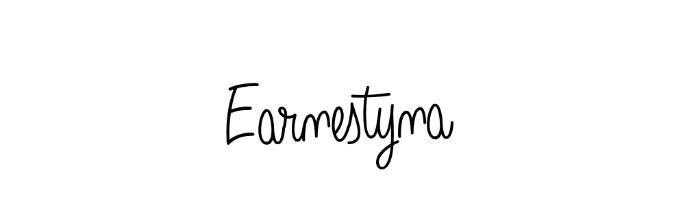 Make a beautiful signature design for name Earnestyna. With this signature (Angelique-Rose-font-FFP) style, you can create a handwritten signature for free. Earnestyna signature style 5 images and pictures png