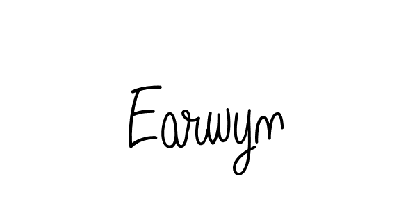 You should practise on your own different ways (Angelique-Rose-font-FFP) to write your name (Earwyn) in signature. don't let someone else do it for you. Earwyn signature style 5 images and pictures png