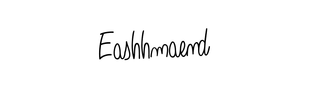 Make a beautiful signature design for name Eashhmaend. With this signature (Angelique-Rose-font-FFP) style, you can create a handwritten signature for free. Eashhmaend signature style 5 images and pictures png