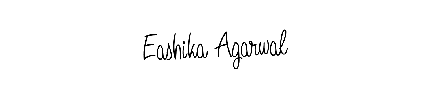 Design your own signature with our free online signature maker. With this signature software, you can create a handwritten (Angelique-Rose-font-FFP) signature for name Eashika Agarwal. Eashika Agarwal signature style 5 images and pictures png
