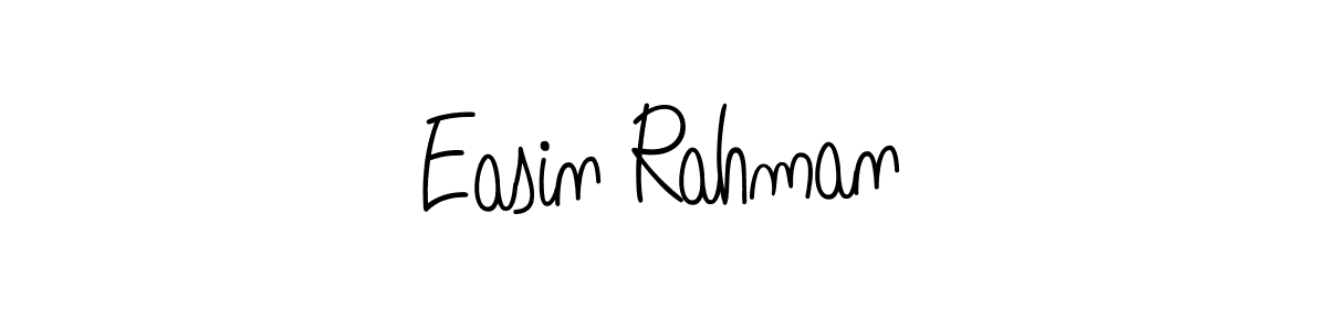 Also we have Easin Rahman name is the best signature style. Create professional handwritten signature collection using Angelique-Rose-font-FFP autograph style. Easin Rahman signature style 5 images and pictures png