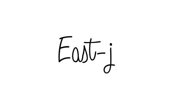 How to make East-j signature? Angelique-Rose-font-FFP is a professional autograph style. Create handwritten signature for East-j name. East-j signature style 5 images and pictures png