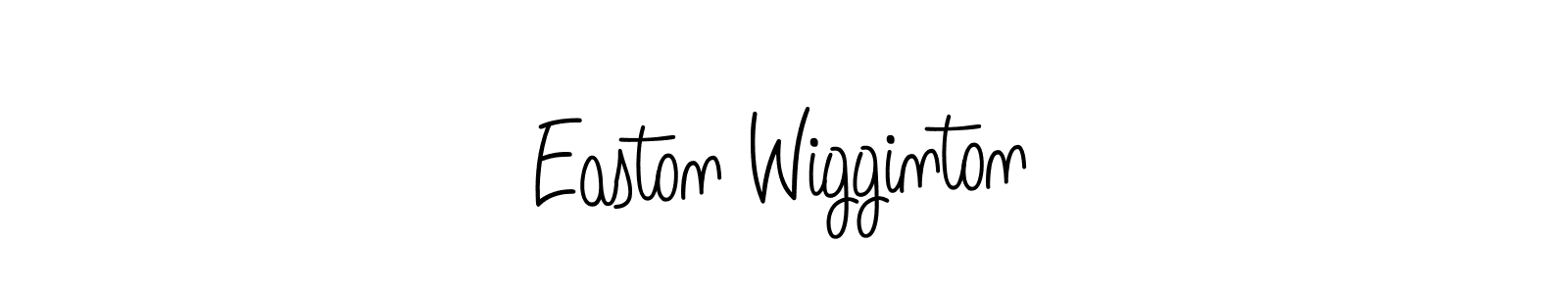 Easton Wigginton stylish signature style. Best Handwritten Sign (Angelique-Rose-font-FFP) for my name. Handwritten Signature Collection Ideas for my name Easton Wigginton. Easton Wigginton signature style 5 images and pictures png