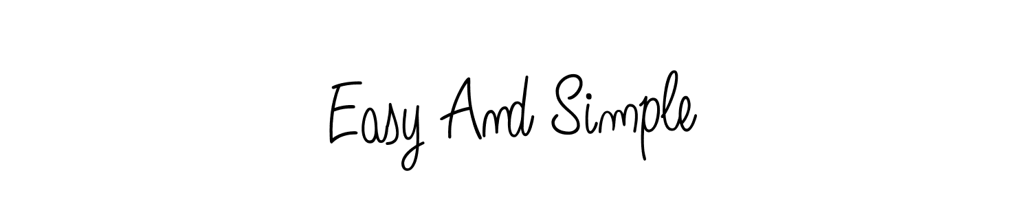 You can use this online signature creator to create a handwritten signature for the name Easy And Simple. This is the best online autograph maker. Easy And Simple signature style 5 images and pictures png