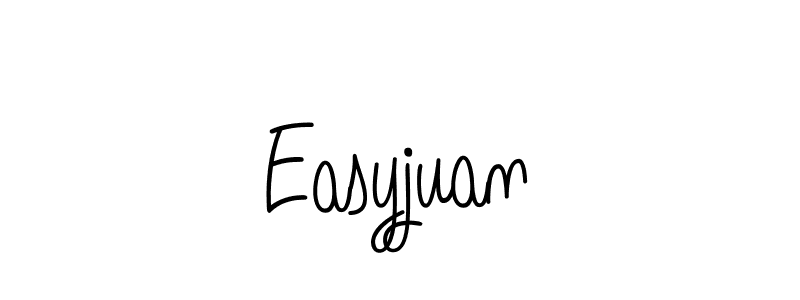 Make a beautiful signature design for name Easyjuan. With this signature (Angelique-Rose-font-FFP) style, you can create a handwritten signature for free. Easyjuan signature style 5 images and pictures png