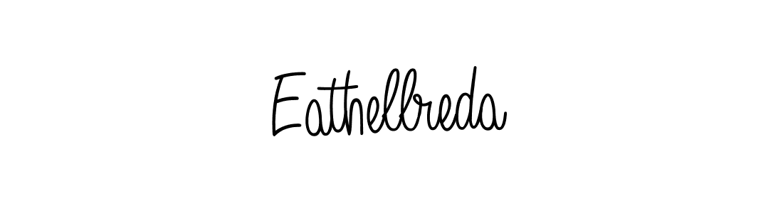 Make a beautiful signature design for name Eathellreda. With this signature (Angelique-Rose-font-FFP) style, you can create a handwritten signature for free. Eathellreda signature style 5 images and pictures png