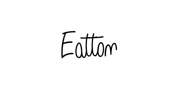 How to make Eatton name signature. Use Angelique-Rose-font-FFP style for creating short signs online. This is the latest handwritten sign. Eatton signature style 5 images and pictures png