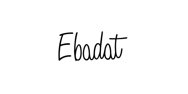 How to Draw Ebadat signature style? Angelique-Rose-font-FFP is a latest design signature styles for name Ebadat. Ebadat signature style 5 images and pictures png