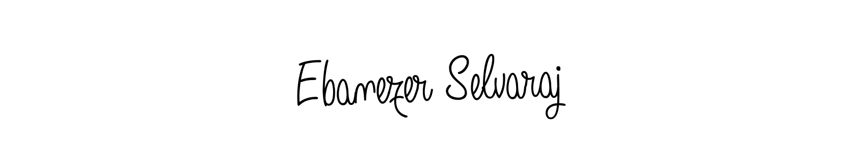 if you are searching for the best signature style for your name Ebanezer Selvaraj. so please give up your signature search. here we have designed multiple signature styles  using Angelique-Rose-font-FFP. Ebanezer Selvaraj signature style 5 images and pictures png
