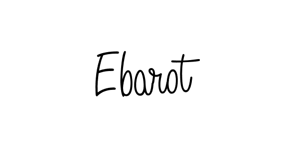 You should practise on your own different ways (Angelique-Rose-font-FFP) to write your name (Ebarot) in signature. don't let someone else do it for you. Ebarot signature style 5 images and pictures png