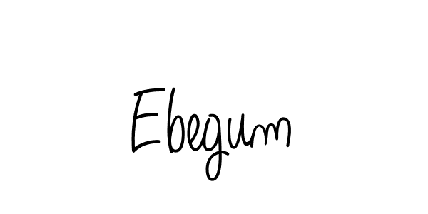 Ebegum stylish signature style. Best Handwritten Sign (Angelique-Rose-font-FFP) for my name. Handwritten Signature Collection Ideas for my name Ebegum. Ebegum signature style 5 images and pictures png