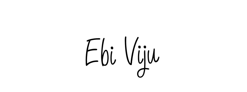 Ebi Viju stylish signature style. Best Handwritten Sign (Angelique-Rose-font-FFP) for my name. Handwritten Signature Collection Ideas for my name Ebi Viju. Ebi Viju signature style 5 images and pictures png