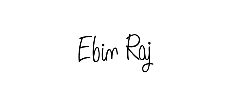 Make a beautiful signature design for name Ebin Raj. With this signature (Angelique-Rose-font-FFP) style, you can create a handwritten signature for free. Ebin Raj signature style 5 images and pictures png