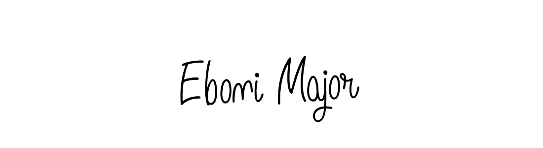 Make a beautiful signature design for name Eboni Major. With this signature (Angelique-Rose-font-FFP) style, you can create a handwritten signature for free. Eboni Major signature style 5 images and pictures png