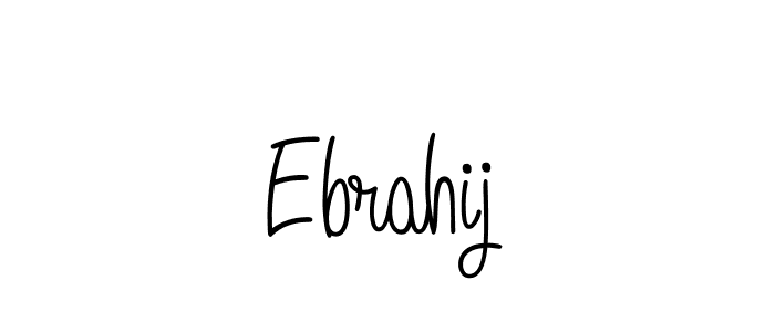 How to make Ebrahij signature? Angelique-Rose-font-FFP is a professional autograph style. Create handwritten signature for Ebrahij name. Ebrahij signature style 5 images and pictures png