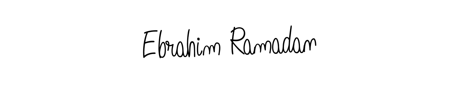 Design your own signature with our free online signature maker. With this signature software, you can create a handwritten (Angelique-Rose-font-FFP) signature for name Ebrahim Ramadan. Ebrahim Ramadan signature style 5 images and pictures png