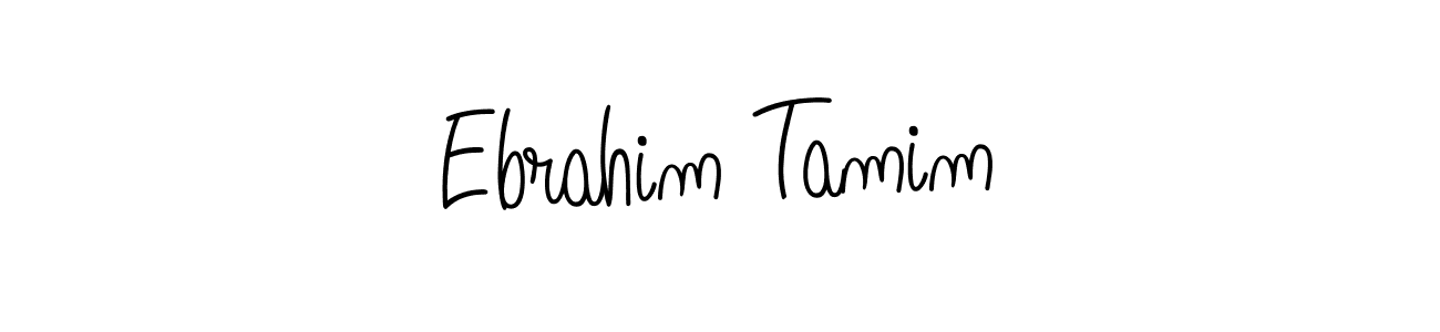 Use a signature maker to create a handwritten signature online. With this signature software, you can design (Angelique-Rose-font-FFP) your own signature for name Ebrahim Tamim. Ebrahim Tamim signature style 5 images and pictures png