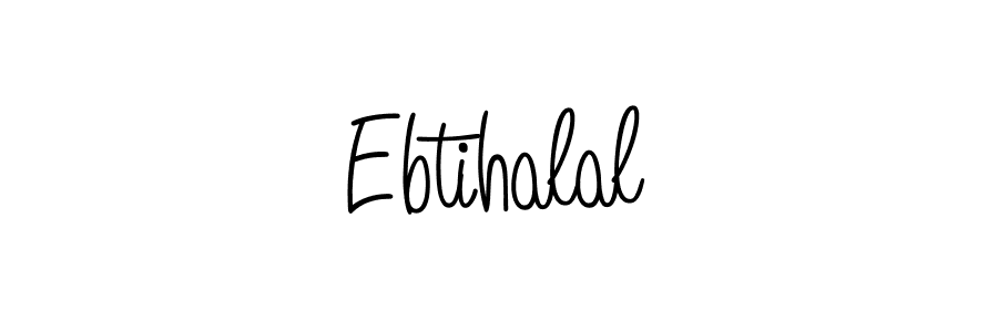 You should practise on your own different ways (Angelique-Rose-font-FFP) to write your name (Ebtihalal) in signature. don't let someone else do it for you. Ebtihalal signature style 5 images and pictures png