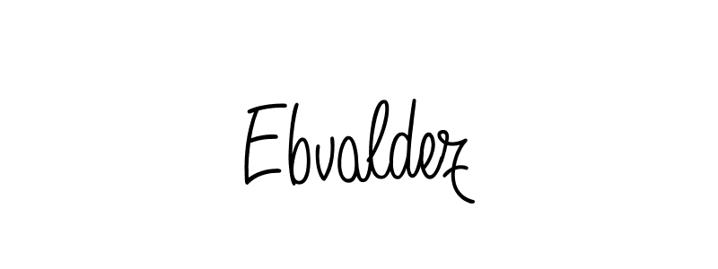 Use a signature maker to create a handwritten signature online. With this signature software, you can design (Angelique-Rose-font-FFP) your own signature for name Ebvaldez. Ebvaldez signature style 5 images and pictures png