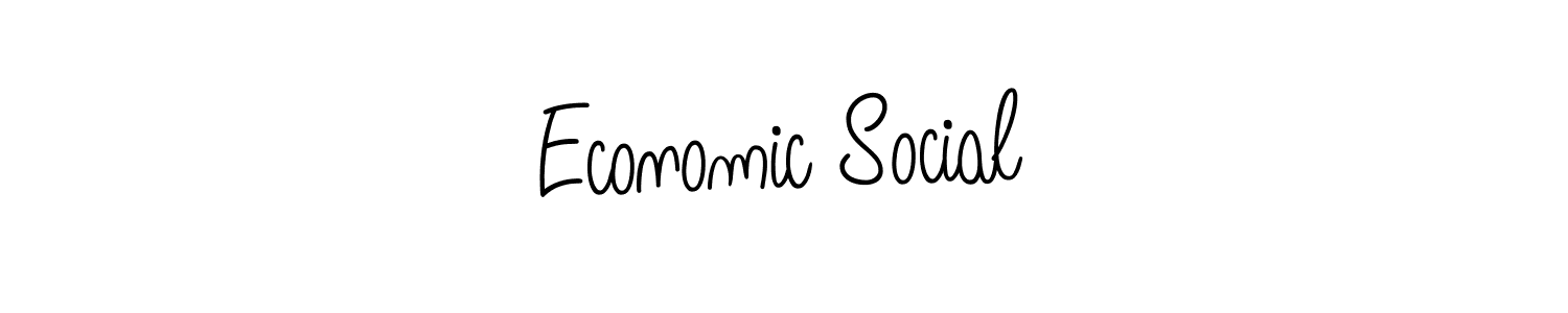 You can use this online signature creator to create a handwritten signature for the name Economic Social. This is the best online autograph maker. Economic Social signature style 5 images and pictures png