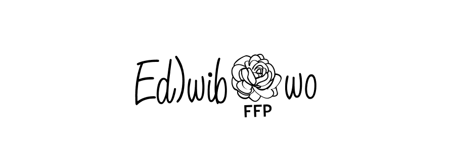 Once you've used our free online signature maker to create your best signature Angelique-Rose-font-FFP style, it's time to enjoy all of the benefits that Ed)wib0wo name signing documents. Ed)wib0wo signature style 5 images and pictures png