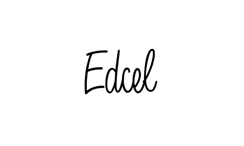 Edcel stylish signature style. Best Handwritten Sign (Angelique-Rose-font-FFP) for my name. Handwritten Signature Collection Ideas for my name Edcel. Edcel signature style 5 images and pictures png