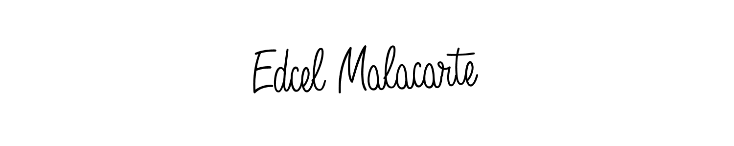 Use a signature maker to create a handwritten signature online. With this signature software, you can design (Angelique-Rose-font-FFP) your own signature for name Edcel Malacarte. Edcel Malacarte signature style 5 images and pictures png