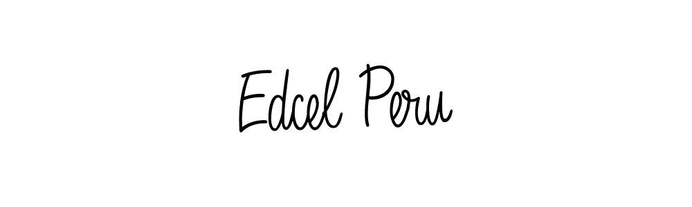 Design your own signature with our free online signature maker. With this signature software, you can create a handwritten (Angelique-Rose-font-FFP) signature for name Edcel Peru. Edcel Peru signature style 5 images and pictures png