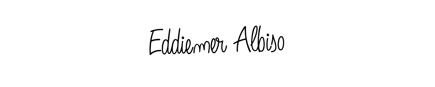 How to Draw Eddiemer Albiso signature style? Angelique-Rose-font-FFP is a latest design signature styles for name Eddiemer Albiso. Eddiemer Albiso signature style 5 images and pictures png