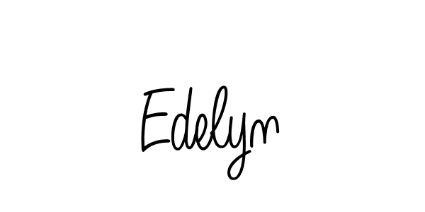 How to make Edelyn name signature. Use Angelique-Rose-font-FFP style for creating short signs online. This is the latest handwritten sign. Edelyn signature style 5 images and pictures png