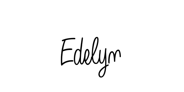 How to make Edelyn name signature. Use Angelique-Rose-font-FFP style for creating short signs online. This is the latest handwritten sign. Edelyn signature style 5 images and pictures png