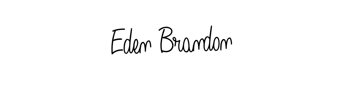 You should practise on your own different ways (Angelique-Rose-font-FFP) to write your name (Eden Brandon) in signature. don't let someone else do it for you. Eden Brandon signature style 5 images and pictures png