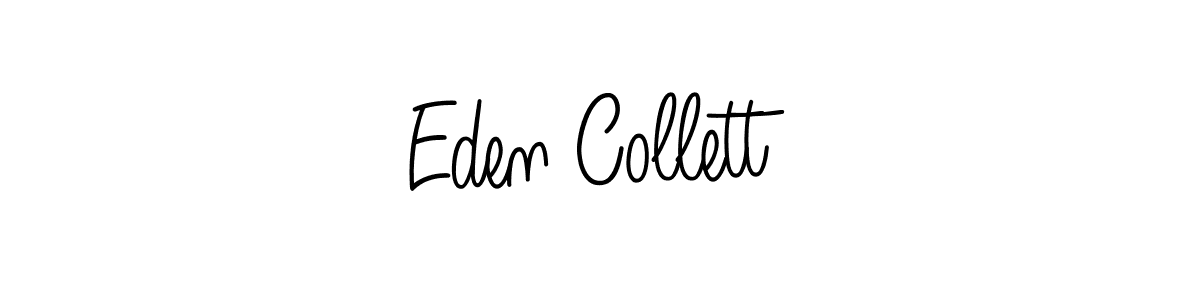 Use a signature maker to create a handwritten signature online. With this signature software, you can design (Angelique-Rose-font-FFP) your own signature for name Eden Collett. Eden Collett signature style 5 images and pictures png