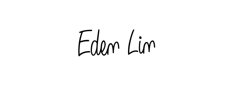 The best way (Angelique-Rose-font-FFP) to make a short signature is to pick only two or three words in your name. The name Eden Lin include a total of six letters. For converting this name. Eden Lin signature style 5 images and pictures png